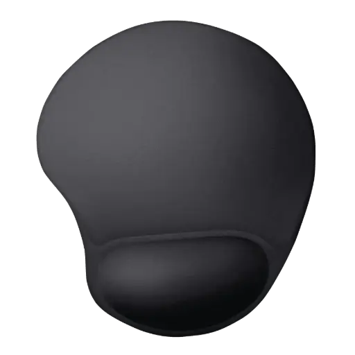 [8713439169775] TRUST BIGFOOT MOUSE PAD WITH SILICON WRIST BLACK 16977 